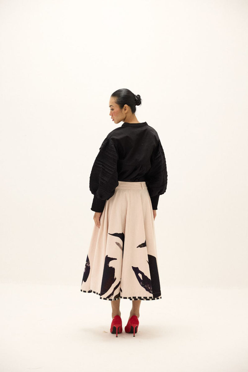 Alum Stone Skirt mul by Khara Kapas in multi for women Worldwide
