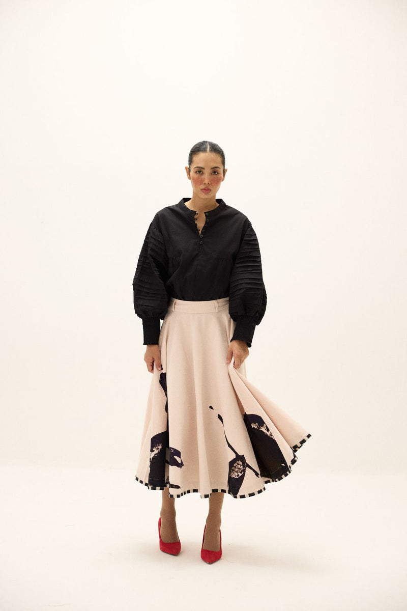 Alum Stone Skirt mul by Khara Kapas in multi for women Worldwide