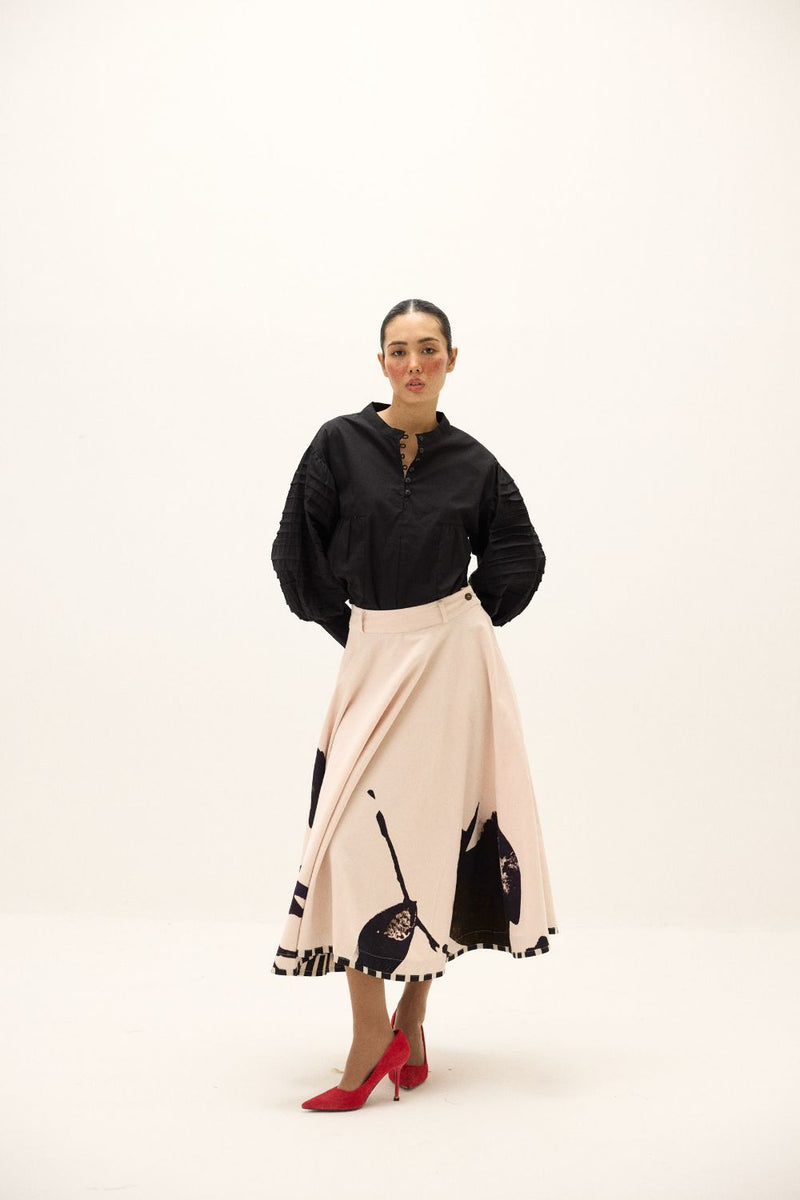 Alum Stone Skirt mul by Khara Kapas in multi for women Worldwide