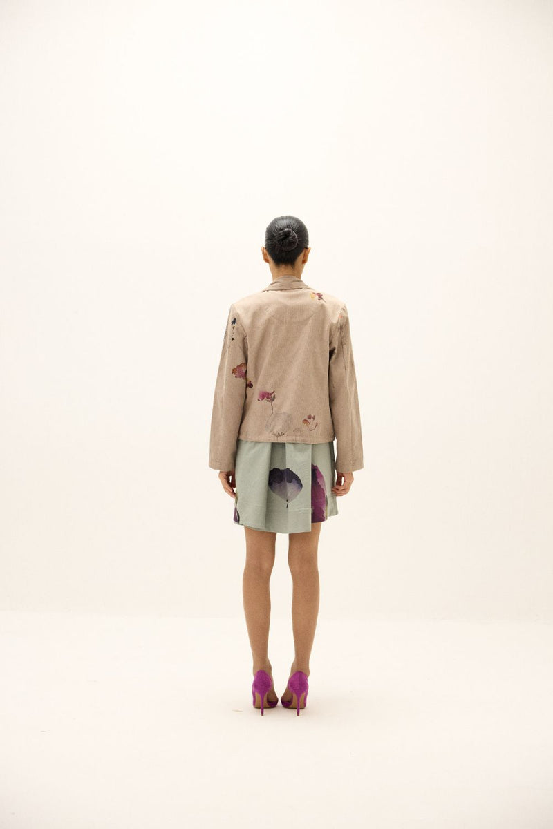 Cera Blazer corduroy by Khara Kapas in grey for women Worldwide
