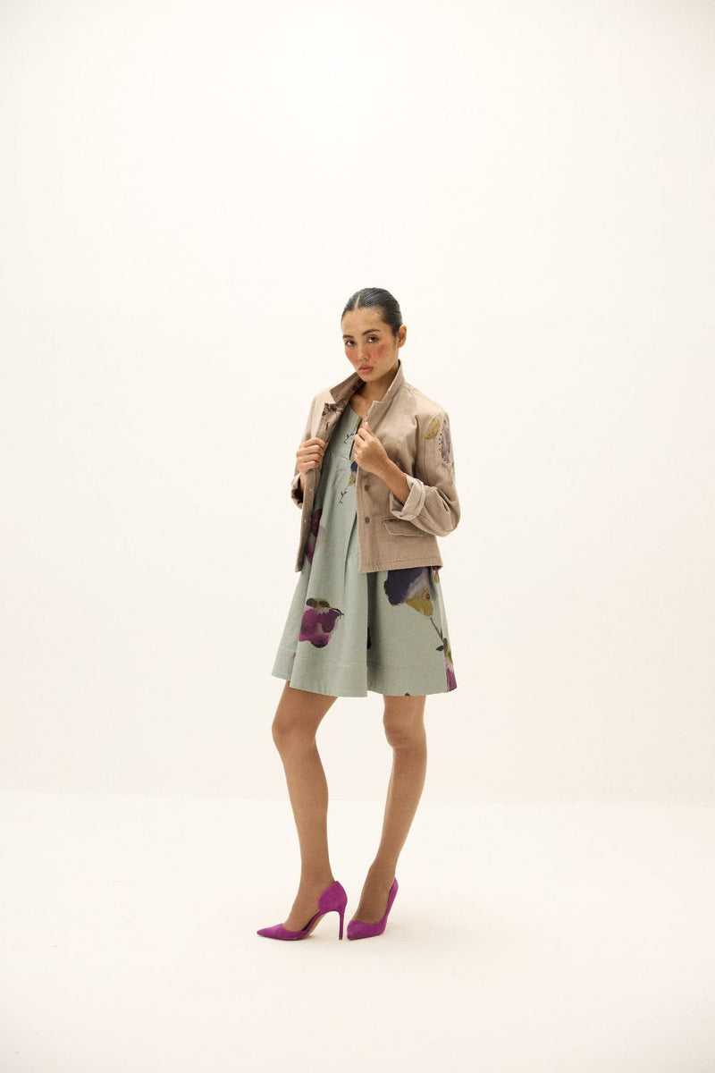 Cera Blazer corduroy by Khara Kapas in grey for women Worldwide