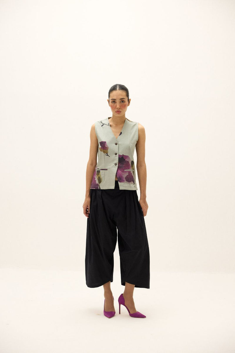 Echo Pants poplin by Khara Kapas in black for women Worldwide