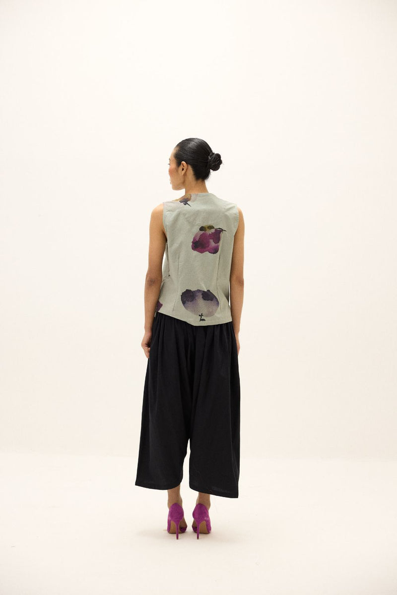 Echo Pants poplin by Khara Kapas in black for women Worldwide