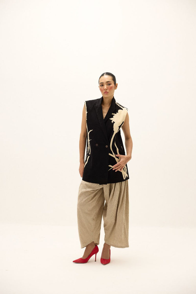 Haze Blazer mul by Khara Kapas in multi for women Worldwide