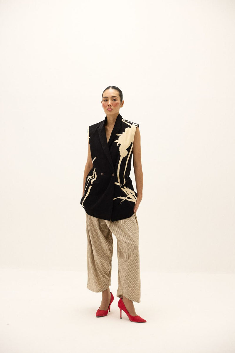 Haze Blazer mul by Khara Kapas in multi for women Worldwide