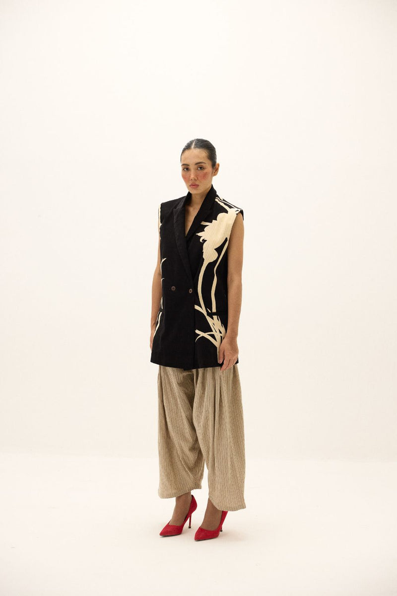 Haze Blazer mul by Khara Kapas in multi for women Worldwide