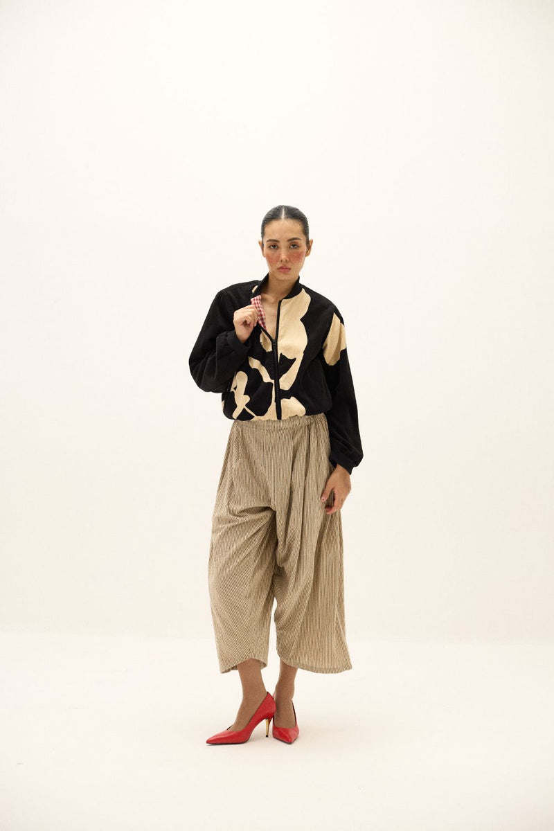 Twine Pants by Khara Kapas in beige for women Worldwide