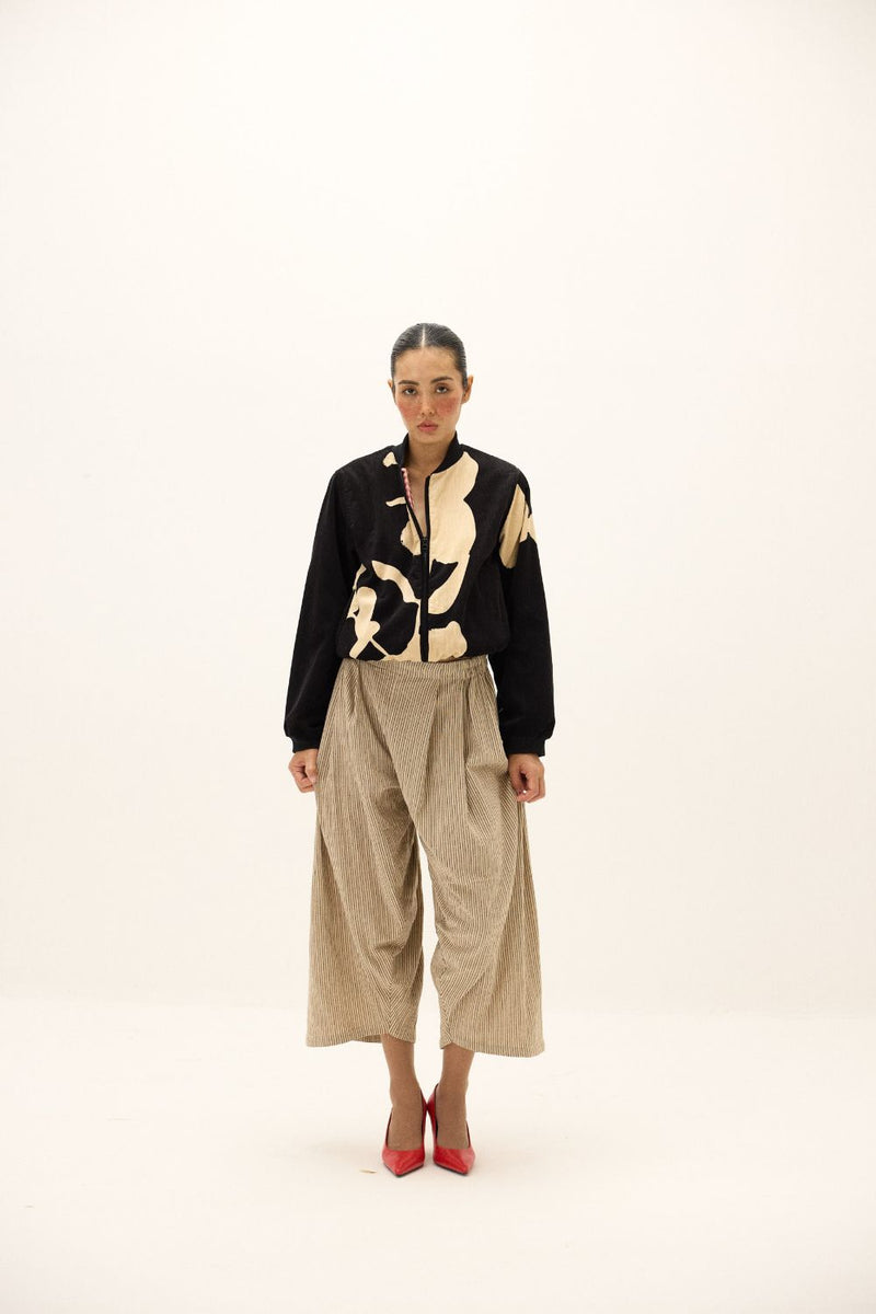 Twine Pants by Khara Kapas in beige for women Worldwide