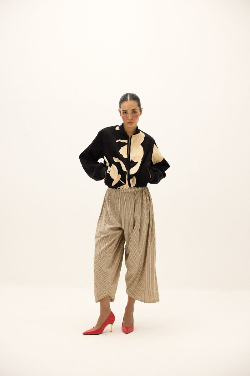 Twine Pants by Khara Kapas in beige for women Worldwide