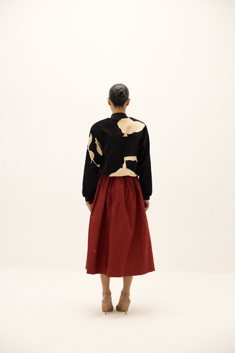 Rowan Skirt oxford by Khara Kapas in red for women Worldwide