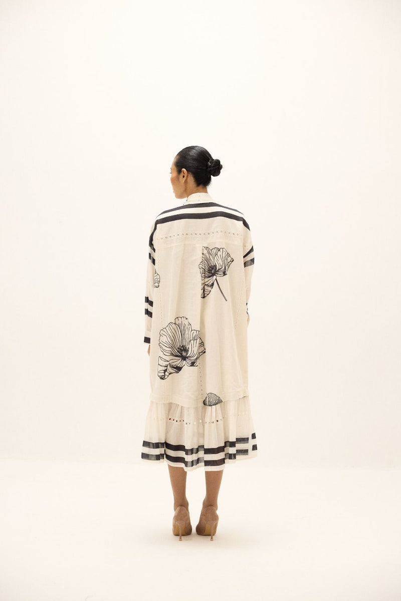Frostline Dress mul by Khara Kapas in multi for women Worldwide