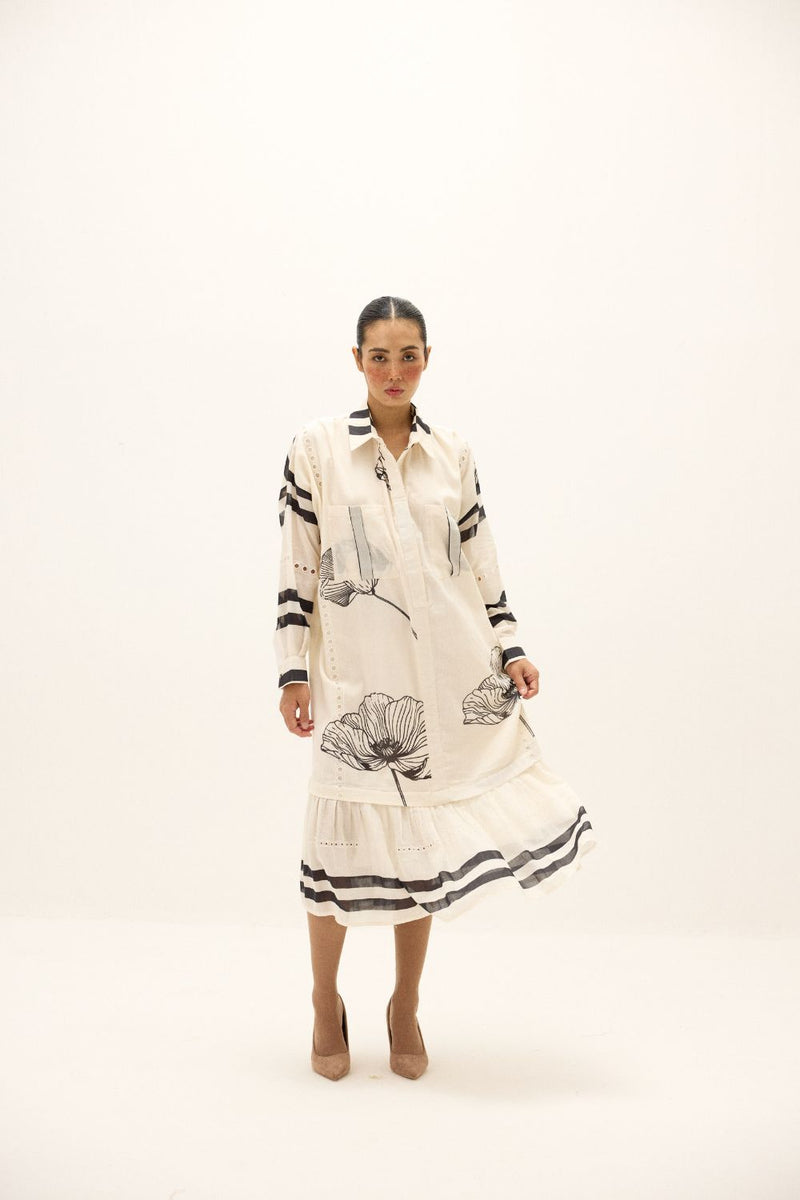 Frostline Dress mul by Khara Kapas in multi for women Worldwide
