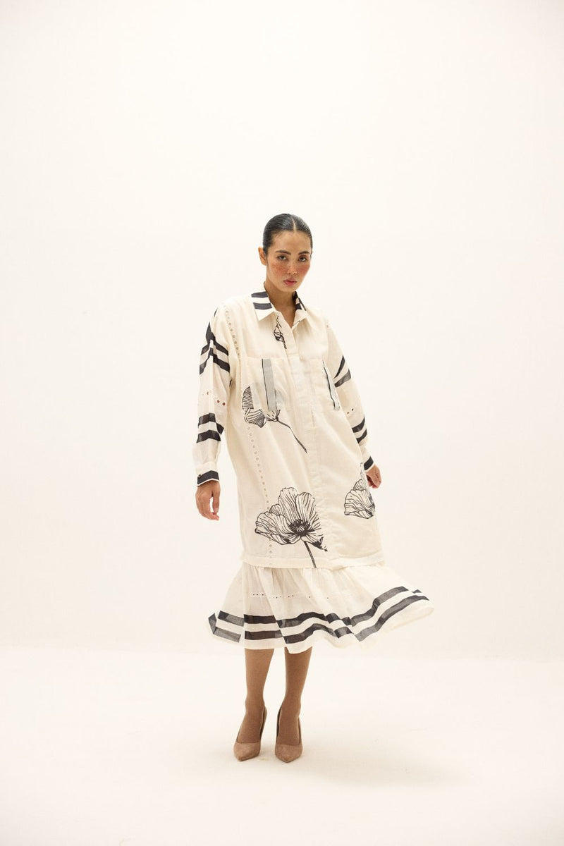 Frostline Dress mul by Khara Kapas in multi for women Worldwide