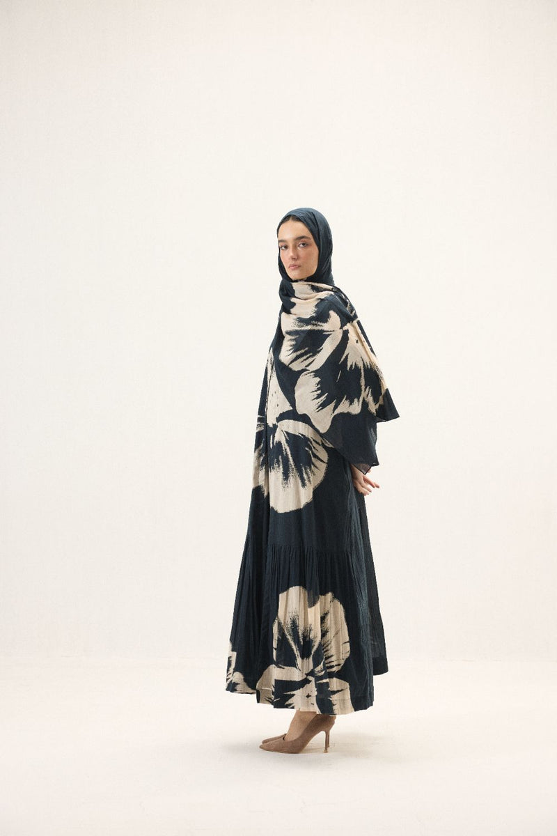 Thalia set mulmul by Khara Kapas in blue for women Worldwide