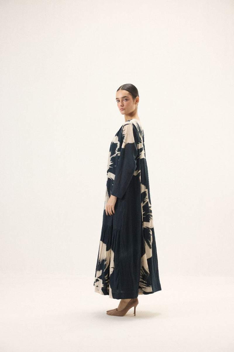 Thalia set mulmul by Khara Kapas in blue for women Worldwide