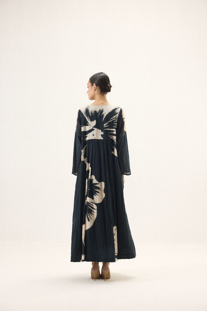 Thalia set mulmul by Khara Kapas in blue for women Worldwide