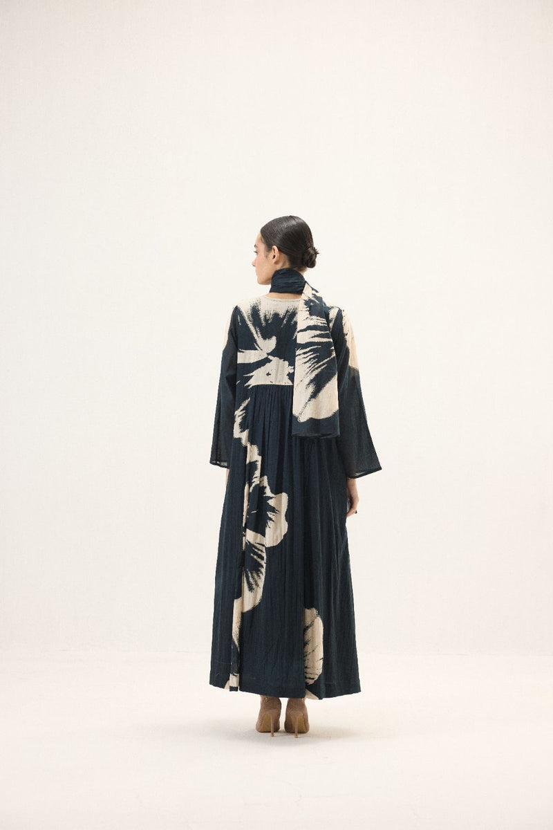 Thalia set mulmul by Khara Kapas in blue for women Worldwide