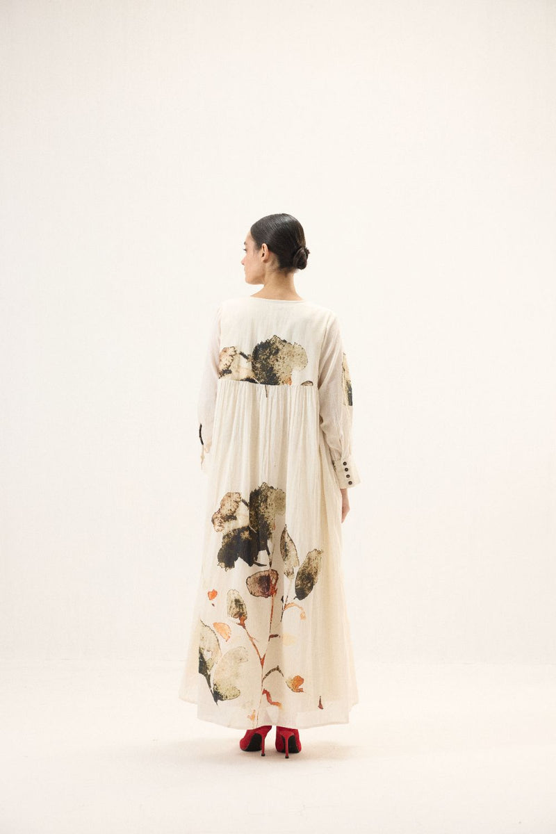 Clara set mulmul by Khara Kapas in white for women Worldwide