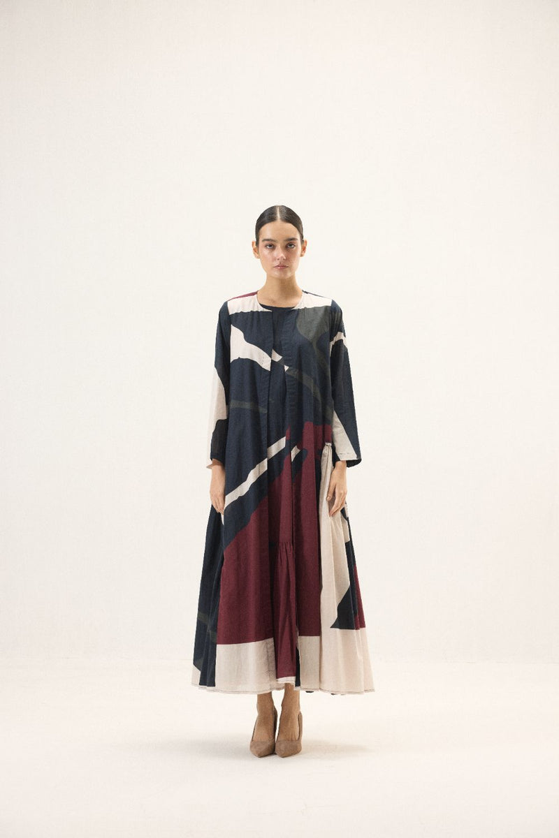 Ebonel set mulmul by Khara Kapas in multi for women Worldwide