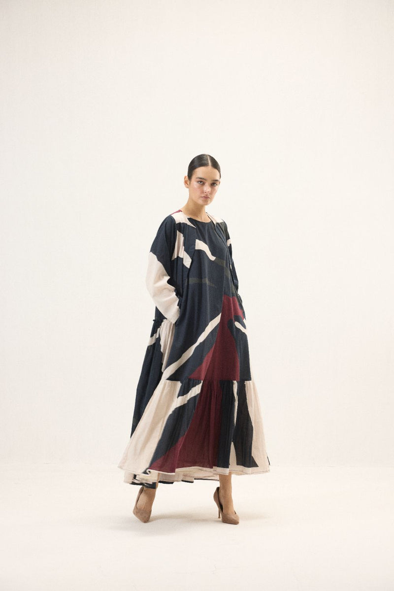 Ebonel set mulmul by Khara Kapas in multi for women Worldwide