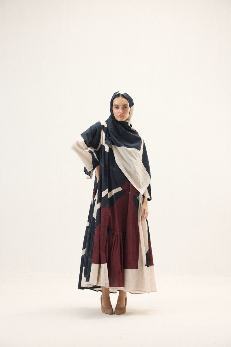 Ebonel set mulmul by Khara Kapas in multi for women Worldwide
