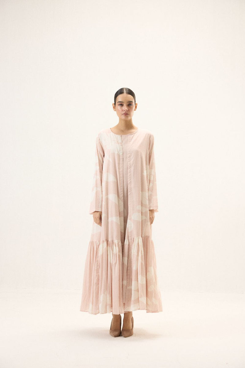 Ophelia set mulmul by Khara Kapas in pink for women Worldwide