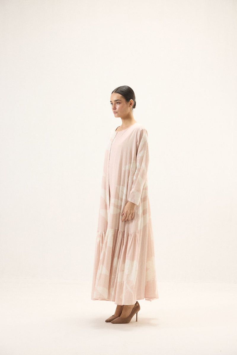 Ophelia set mulmul by Khara Kapas in pink for women Worldwide
