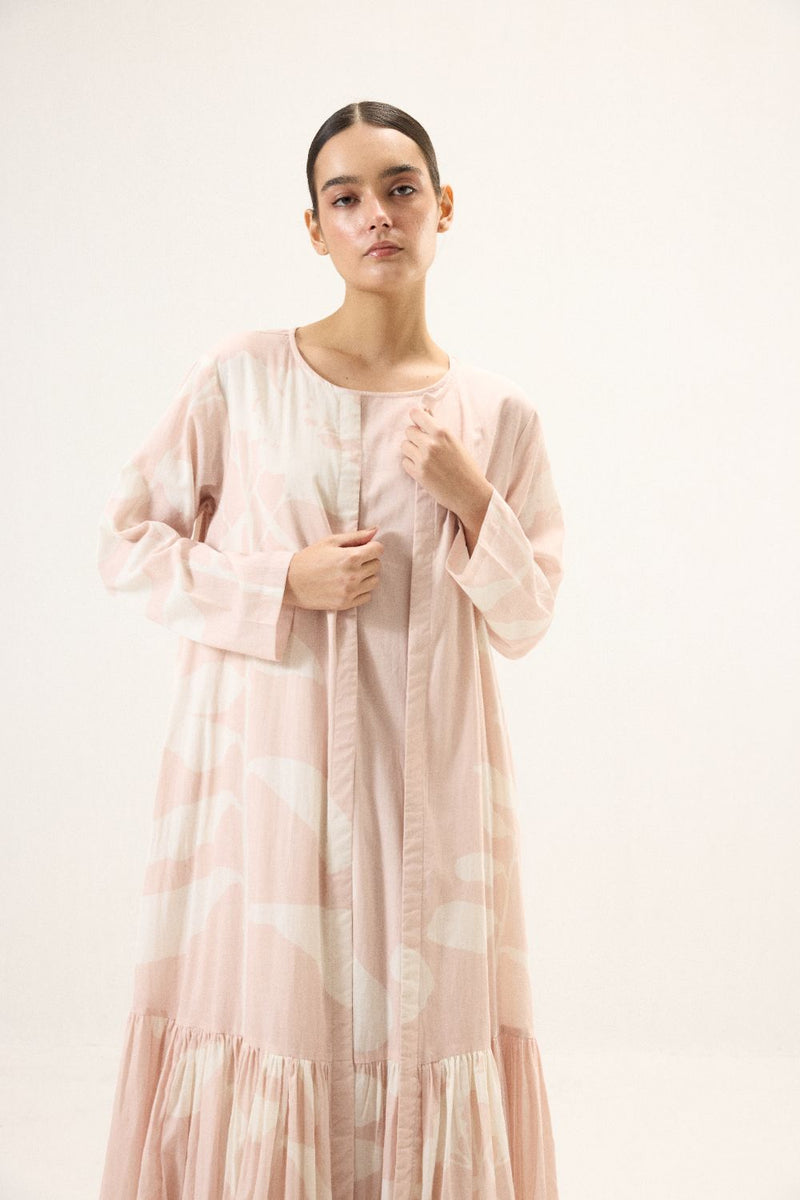 Ophelia set mulmul by Khara Kapas in pink for women Worldwide
