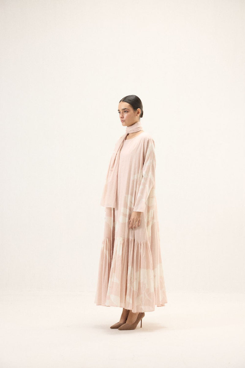 Ophelia set mulmul by Khara Kapas in pink for women Worldwide