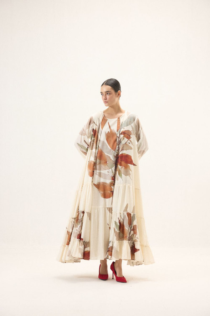 Eirene set mulmul by Khara Kapas in white for women Worldwide