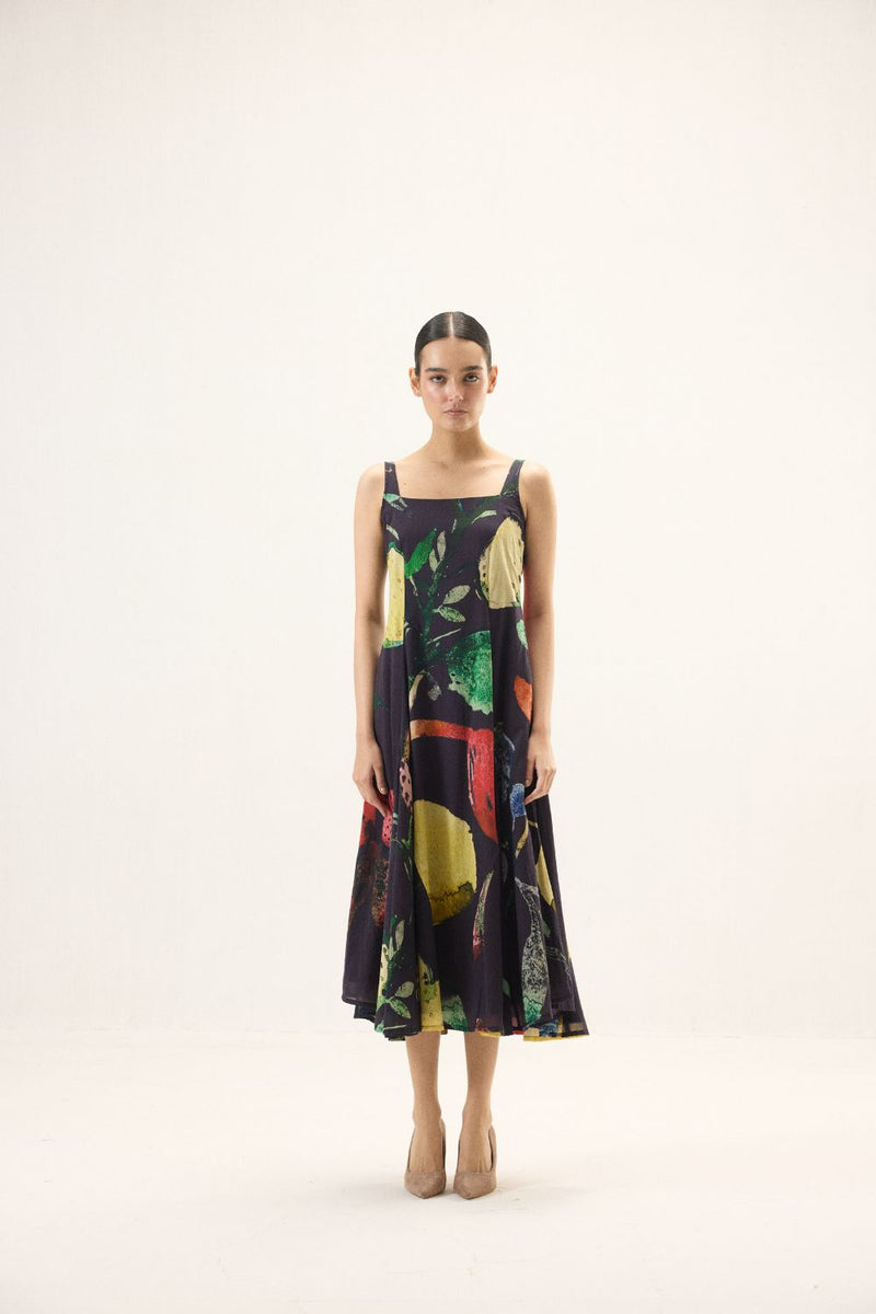 Spectrum Dress mulmul by Khara Kapas in multi for women Worldwide