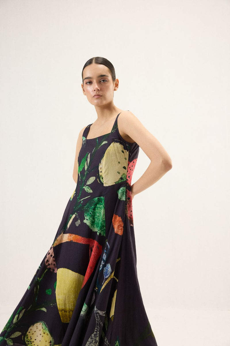 Spectrum Dress mulmul by Khara Kapas in multi for women Worldwide