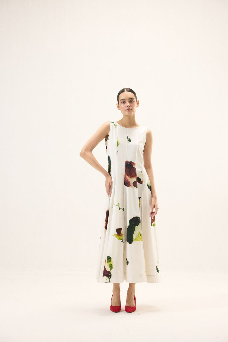 Moonwhite Dress oxford by Khara Kapas in white for women Worldwide