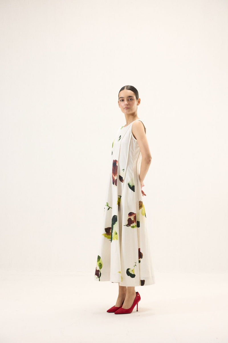 Moonwhite Dress oxford by Khara Kapas in white for women Worldwide