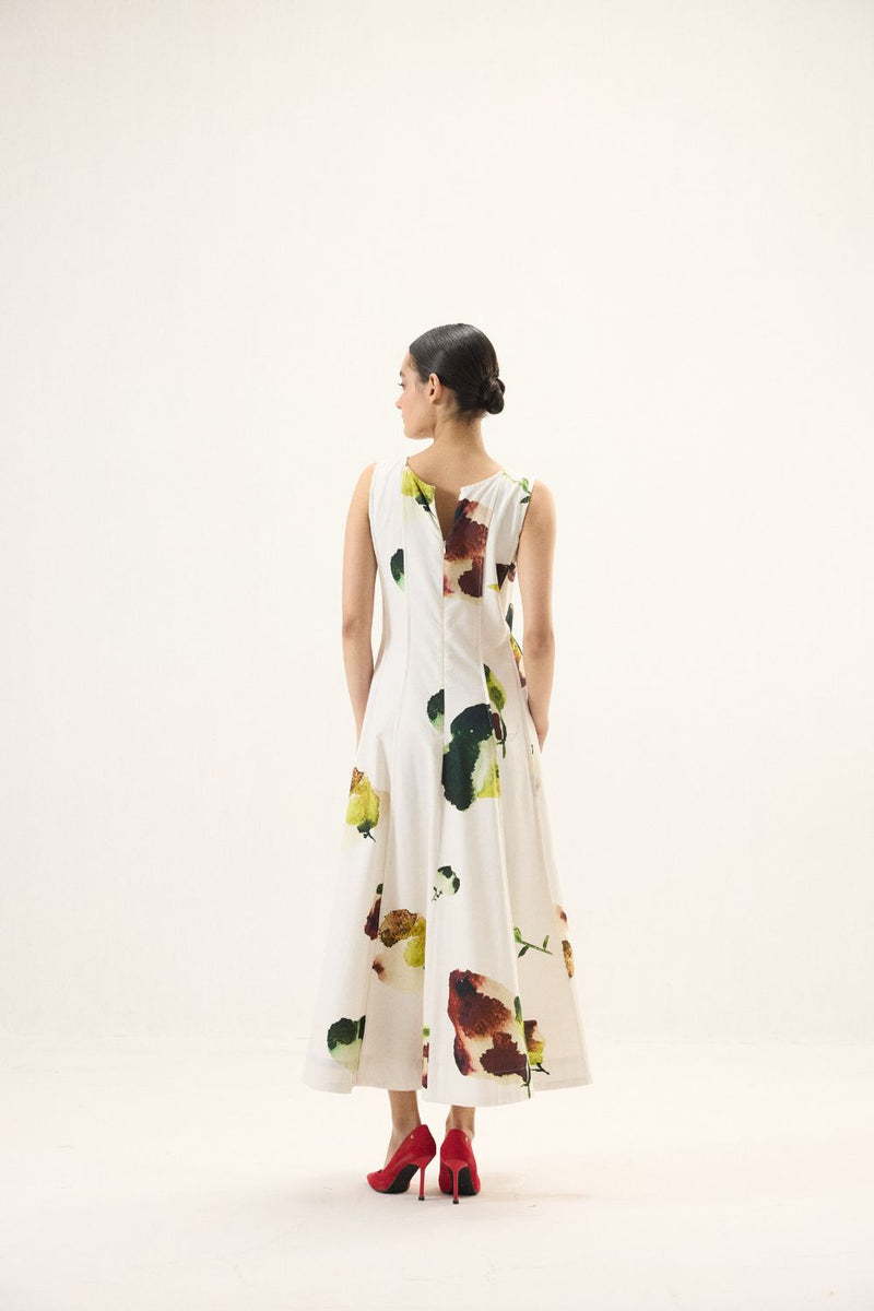Moonwhite Dress oxford by Khara Kapas in white for women Worldwide