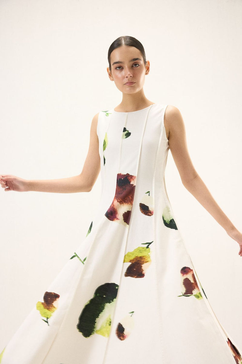 Moonwhite Dress oxford by Khara Kapas in white for women Worldwide