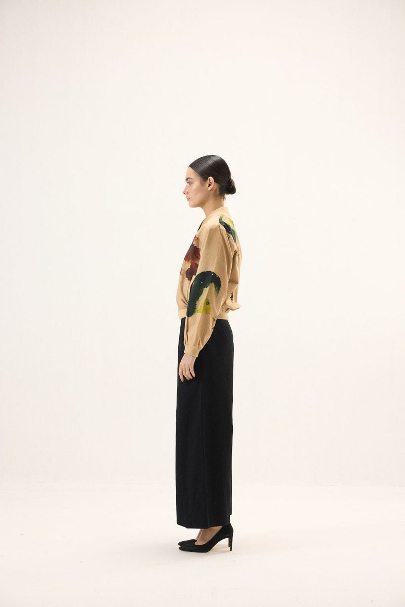 Sunstone Bomber Jacket mulmul by Khara Kapas for women Worldwide