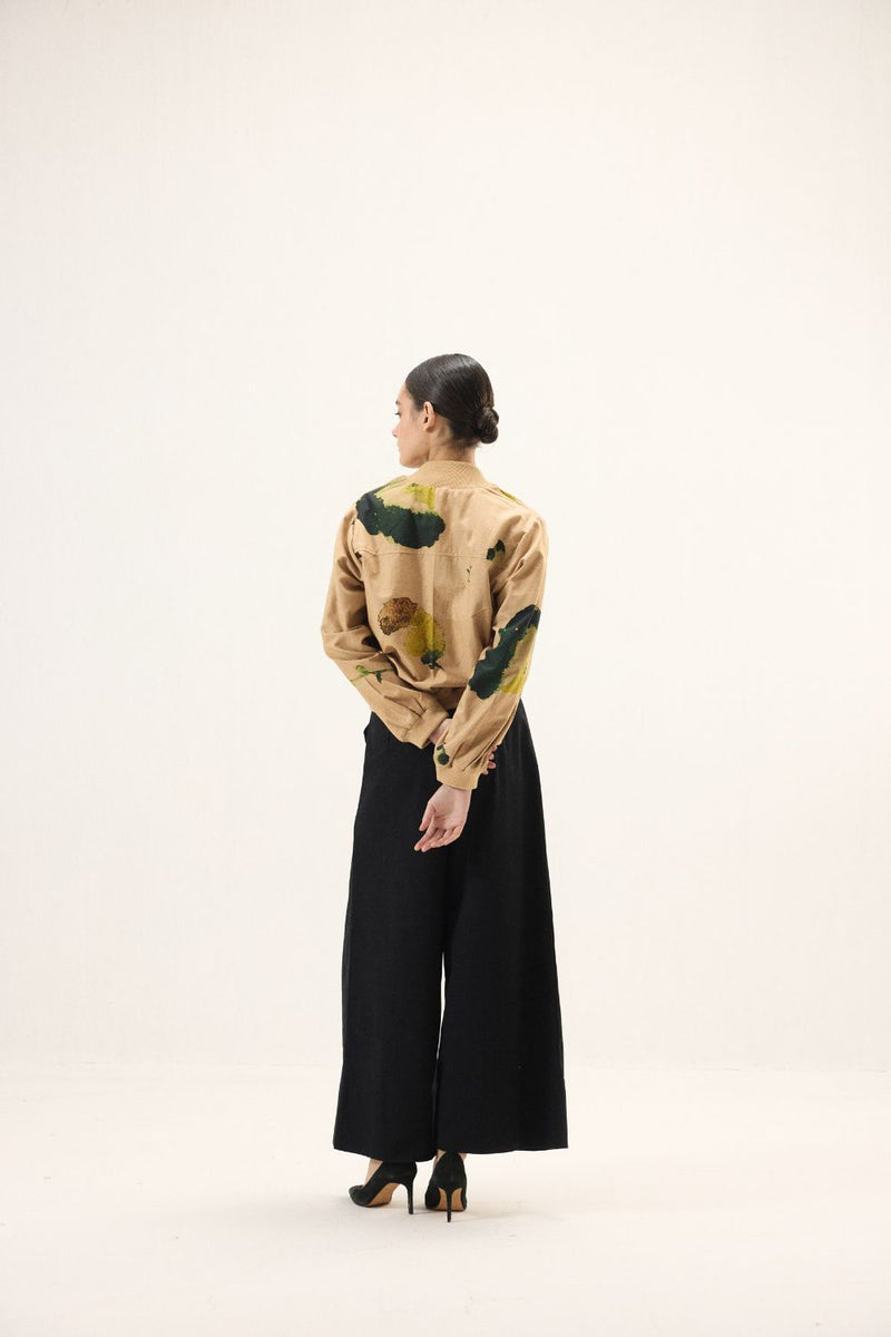 Sunstone Bomber Jacket mulmul by Khara Kapas for women Worldwide