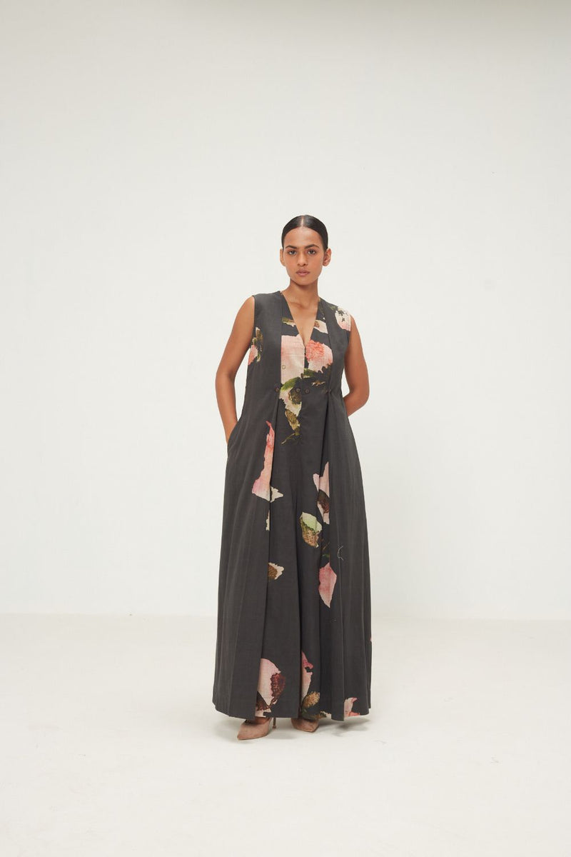 Dry Ash Jumpsuit mul by Khara Kapas in charcoal for women Worldwide