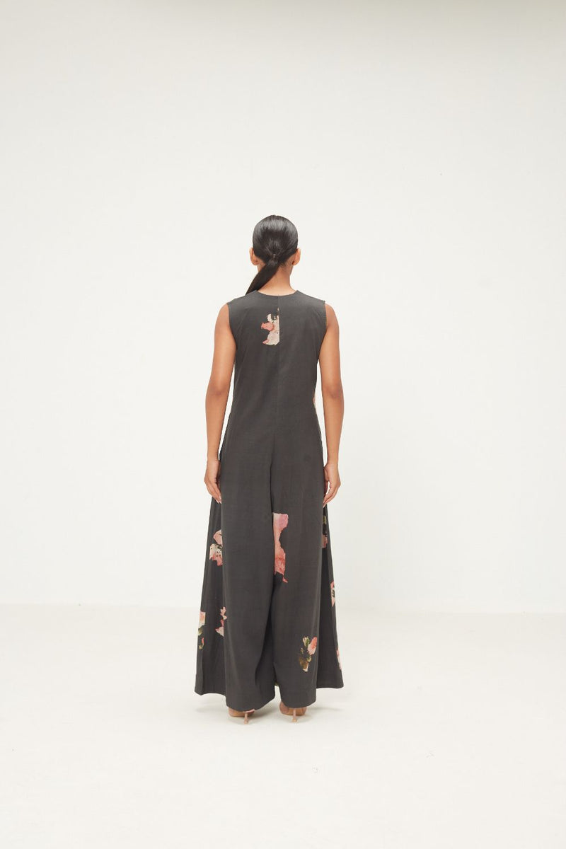 Dry Ash Jumpsuit mul by Khara Kapas in charcoal for women Worldwide