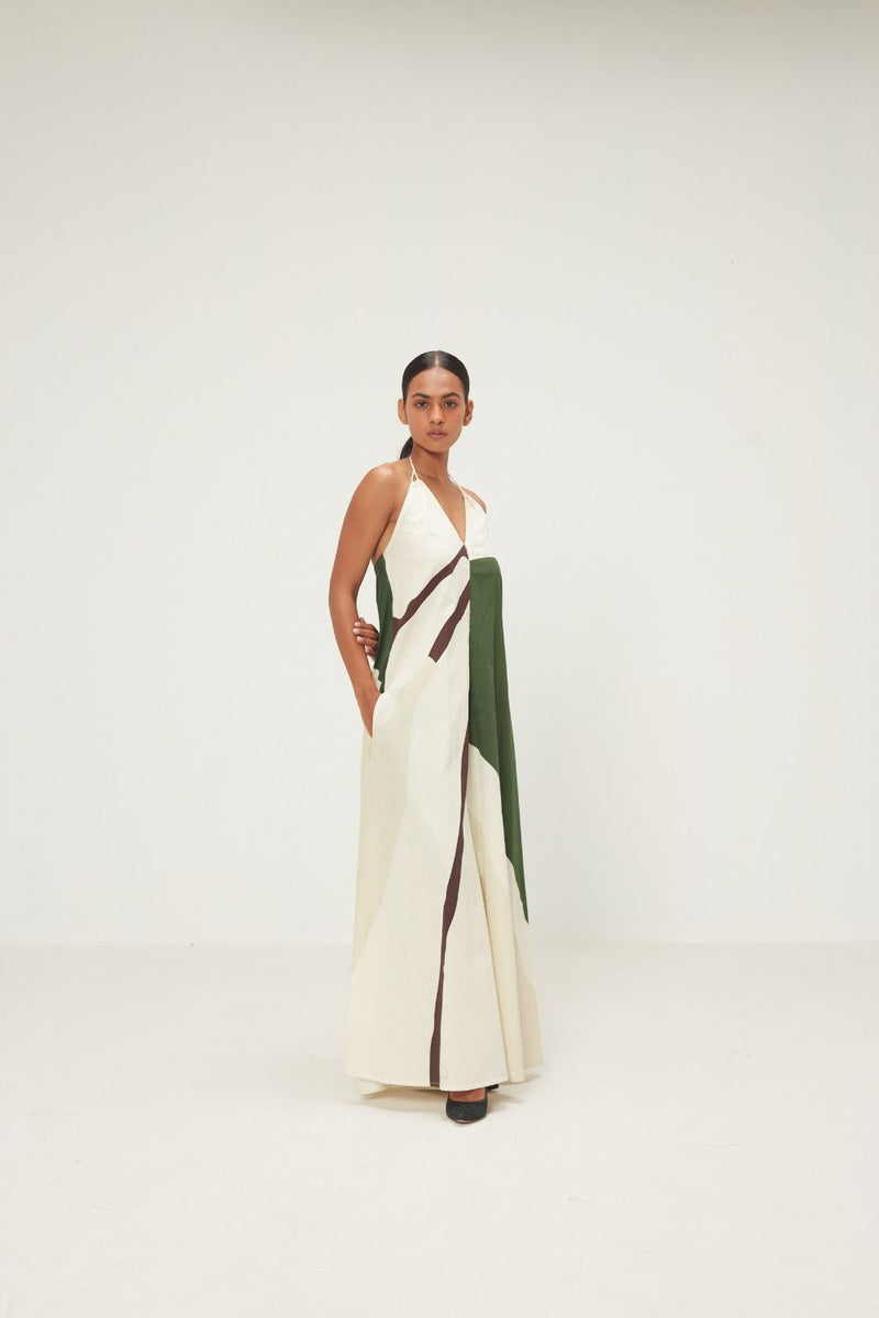 Sandleaf Jumpsuit poplin by Khara Kapas in green for women Worldwide