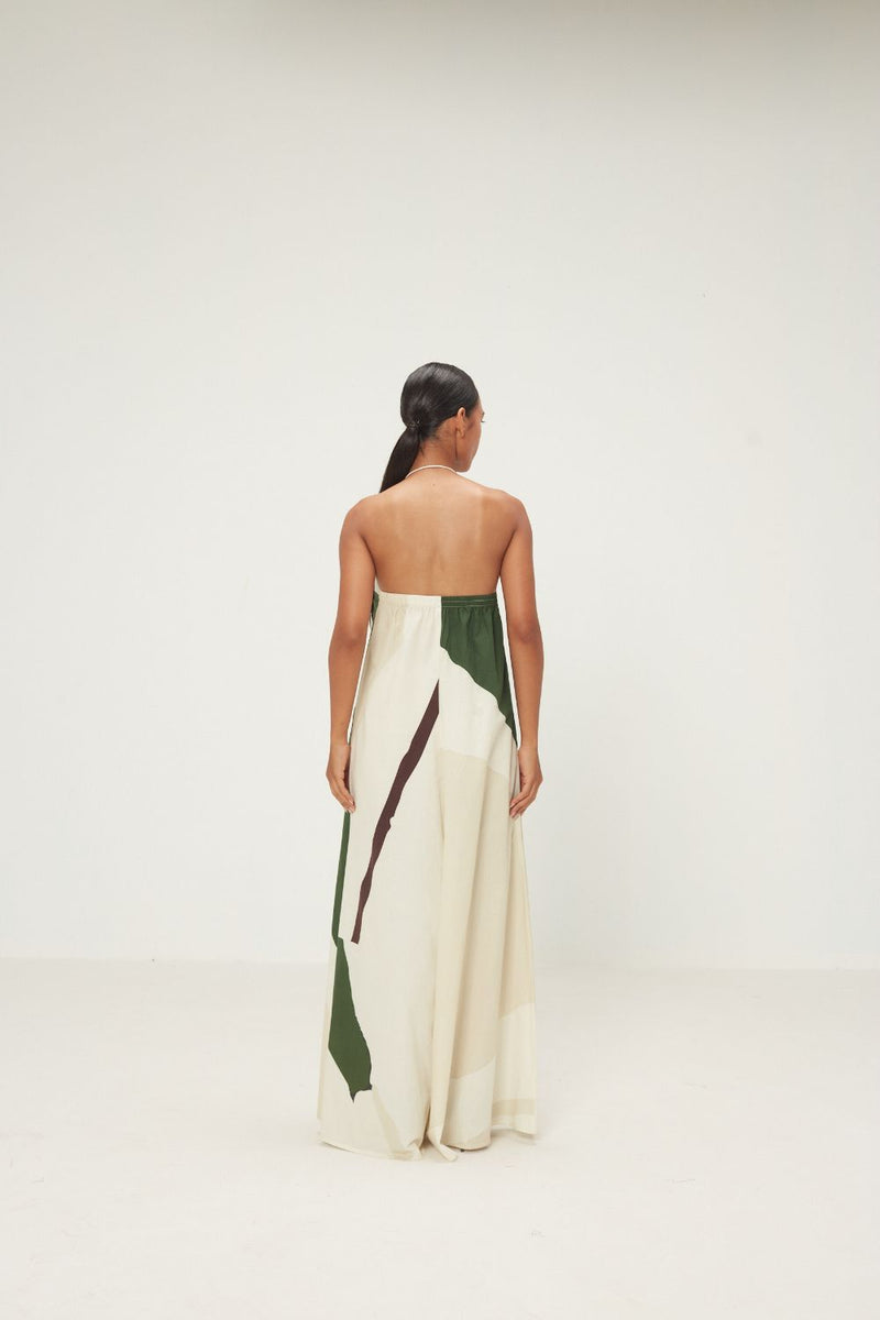 Sandleaf Jumpsuit poplin by Khara Kapas in green for women Worldwide