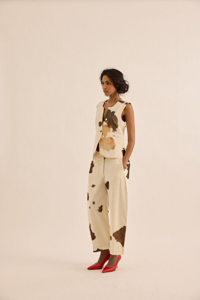 Holstein Top corduroy by Khara Kapas in brown for women Worldwide