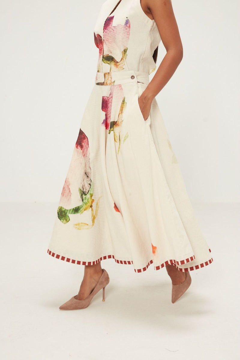 Mrinal Skirt corduroy by Khara Kapas in pink for women Worldwide