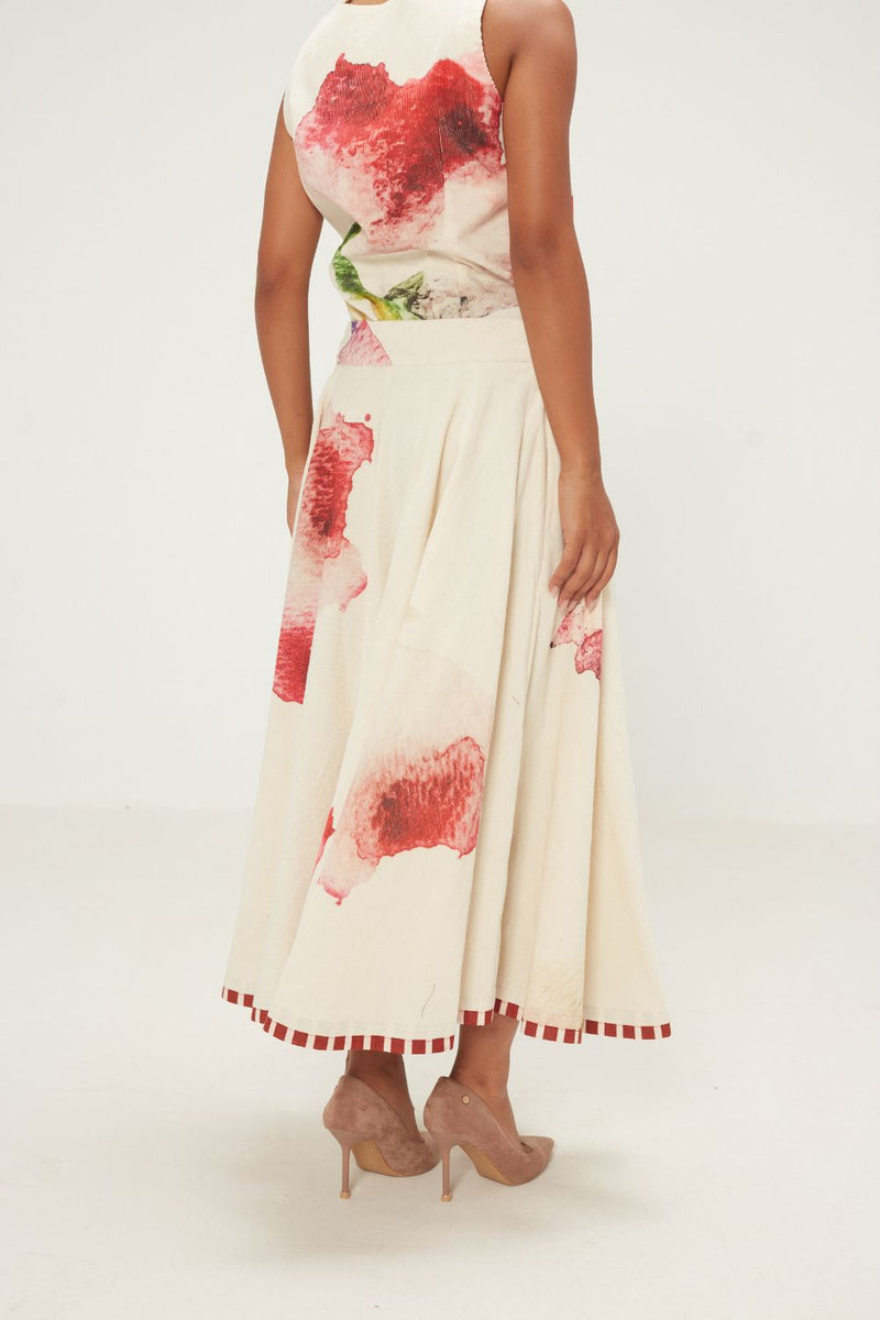 Mrinal Skirt corduroy by Khara Kapas in pink for women Worldwide
