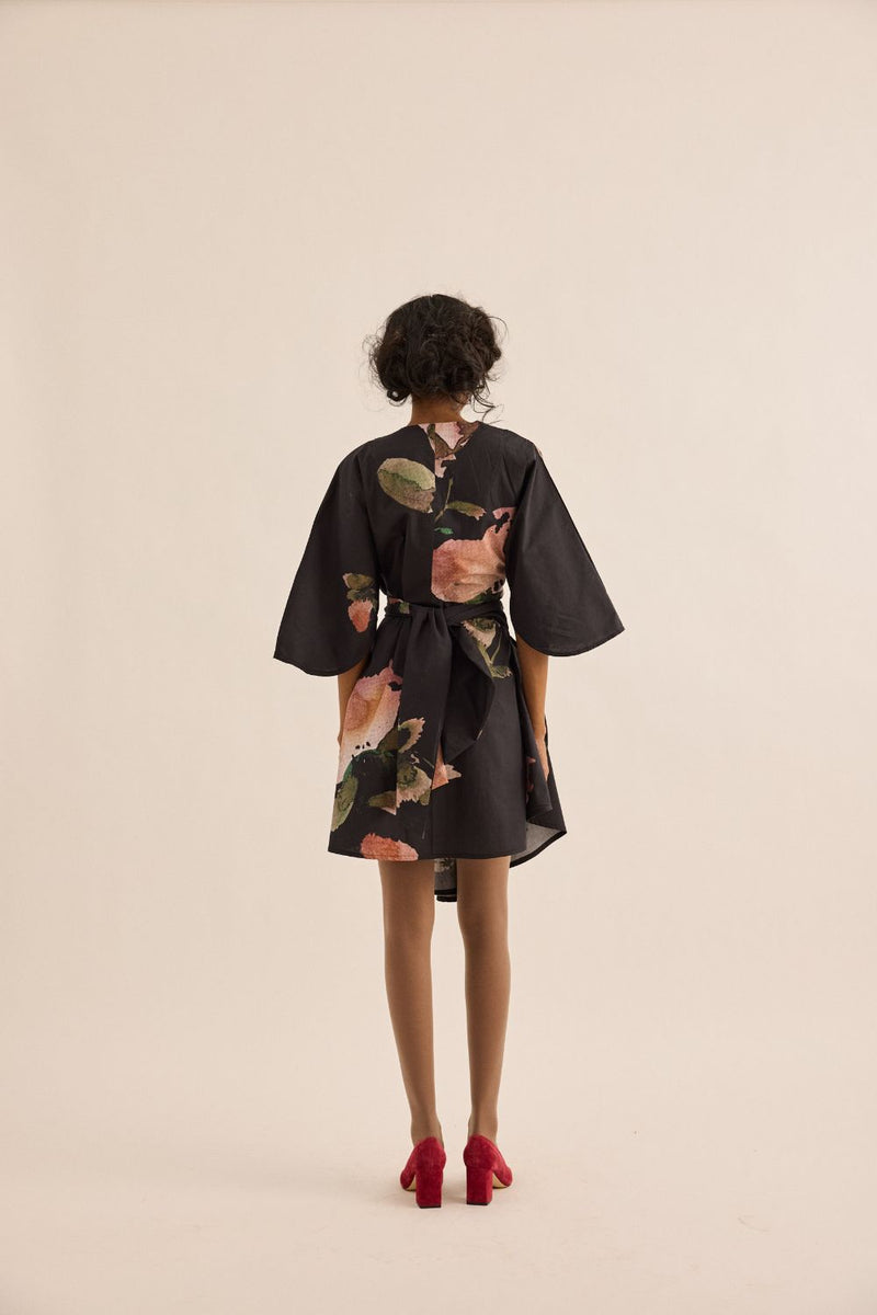 Grisea Dress poplin by Khara Kapas in grey for women Worldwide