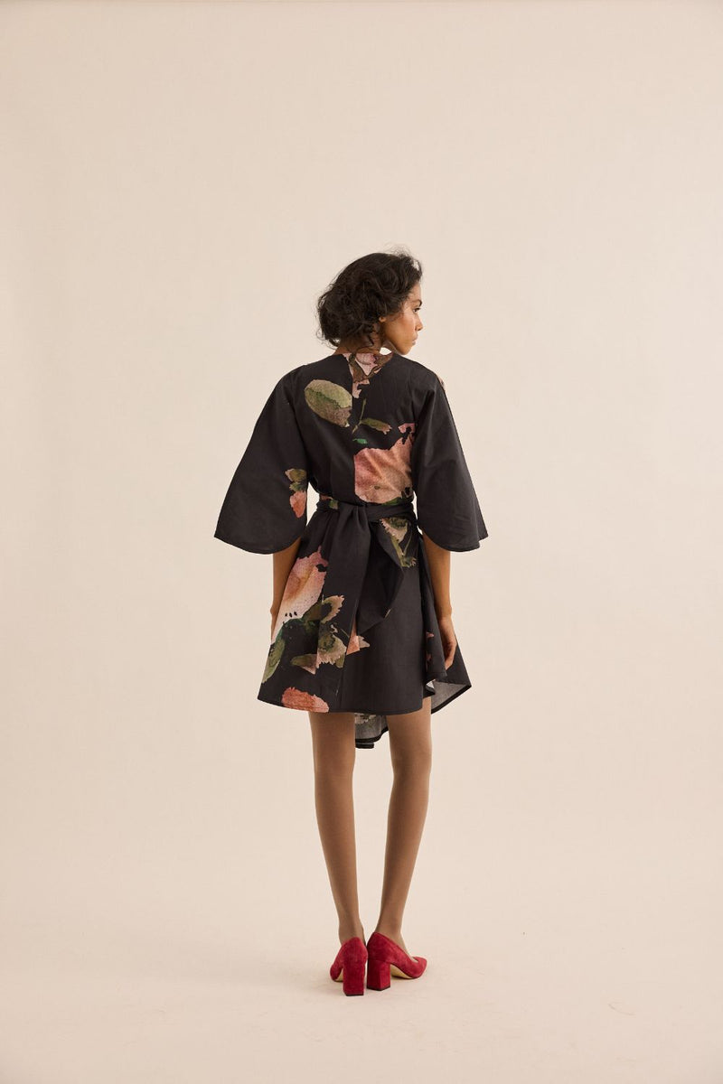 Grisea Dress poplin by Khara Kapas in grey for women Worldwide