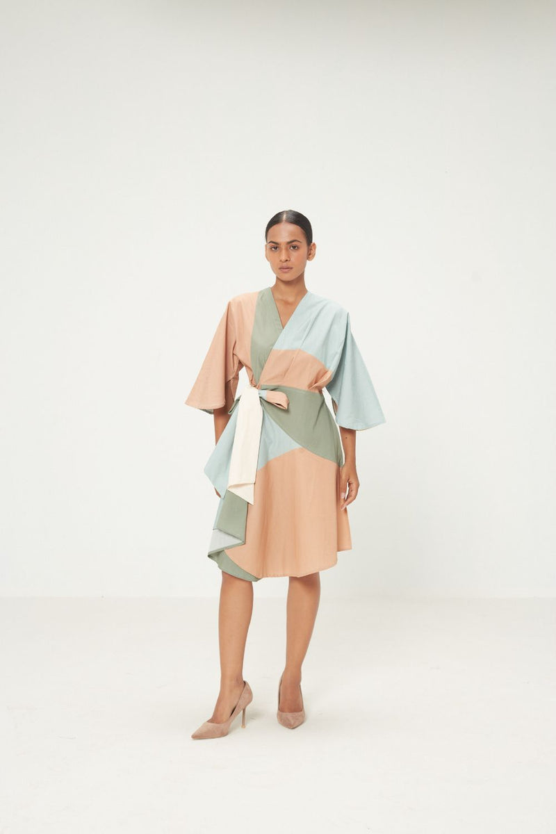 Maris Dress poplin by Khara Kapas in multi for women Worldwide