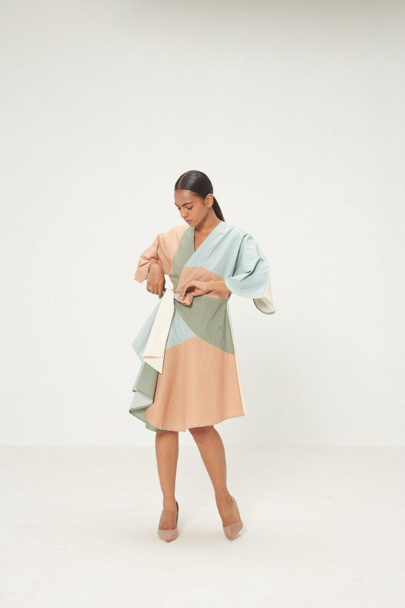 Maris Dress poplin by Khara Kapas in multi for women Worldwide