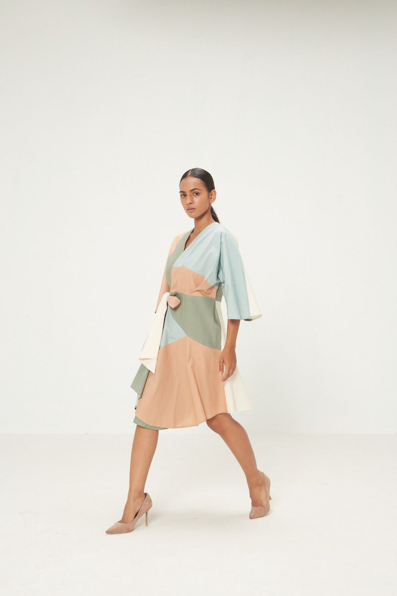Maris Dress poplin by Khara Kapas in multi for women Worldwide